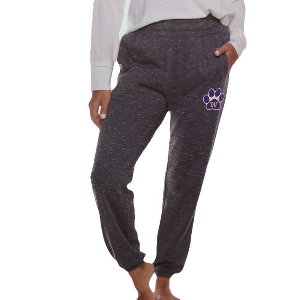 NEW Washington Huskies Colosseum Athletics Gray Jogger Sweatpants Women's Small